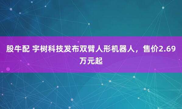 股牛配 宇树科技发布双臂人形机器人，售价2.69万元起